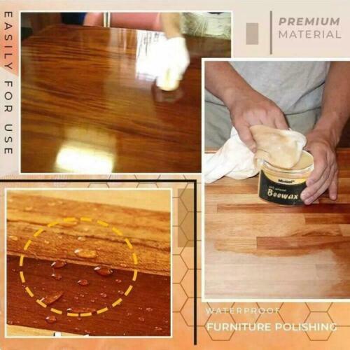 Premium Beeswax Furniture Polish Restore, Shine & Protect Wood (Pack of 2)