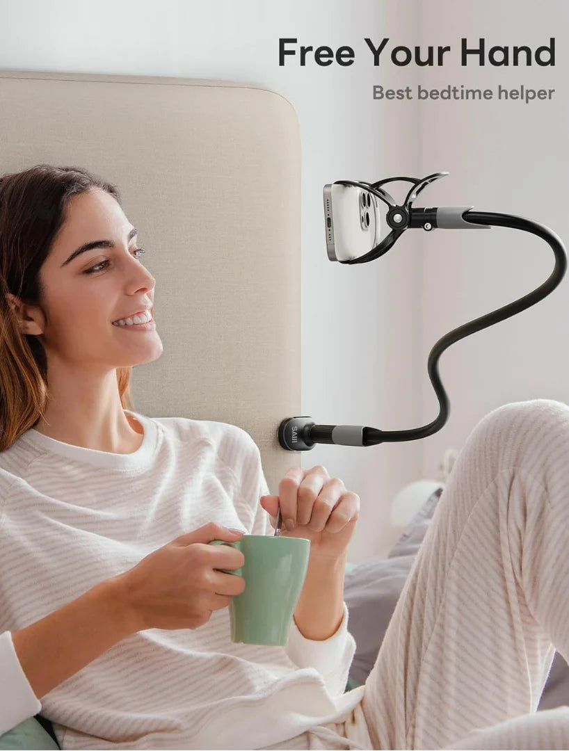 Hands-Free Flexible Long Arm Phone Holder – Bed & Desk Mount.